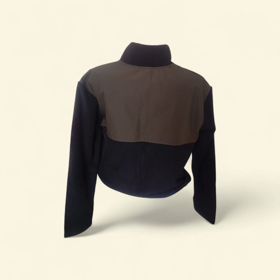 YEŞİL SOFTSHELL DESENLİ POLAR MONT