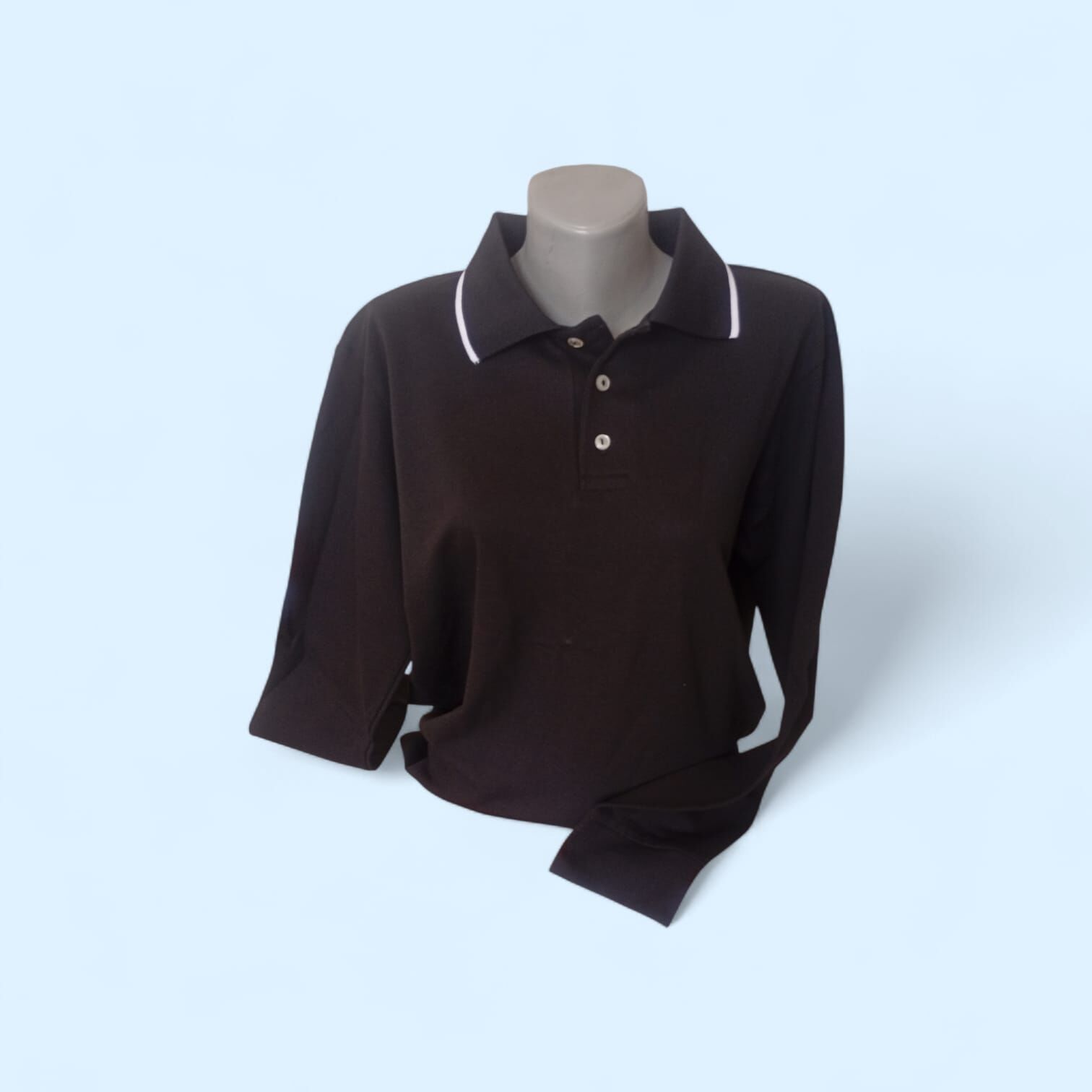 UZUN KOLLU POLO YAKA SWEATSHİRT